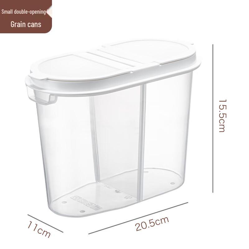 

ZISIZ 1.9L Stackable Divided Airtight Food Storage Jar (Set of 2)