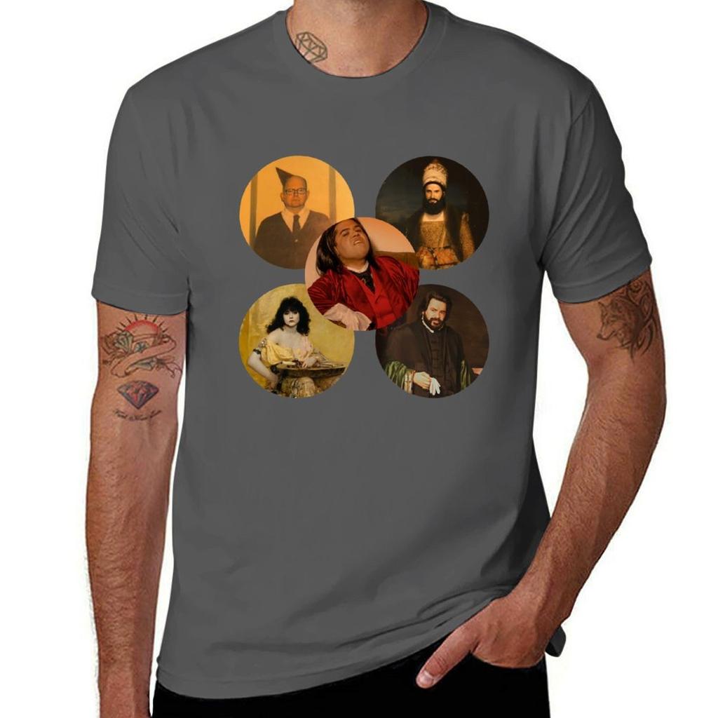 Wwdits Nadja Nandor Lazlo Colin Robinson Guillermo T-Shirt All Match Print Kurzarm Top