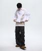 Aleseueseussi Wrinkle Mixed Leopard Cargo Pants - Navy