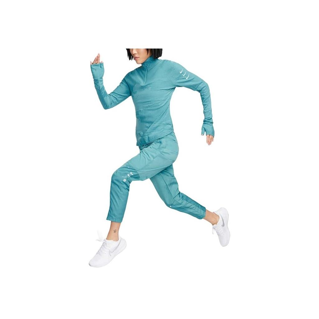 Nike Colorblock Drawstring Knit Sweatpants Women Bottoms Porcelain-Blue DX5554-440