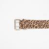 Leopard Leather Pattern Fashionable Belt Women's Alloy Pin Buckle Fashionable Versatile Pants Dress European and American Belt Women's Style