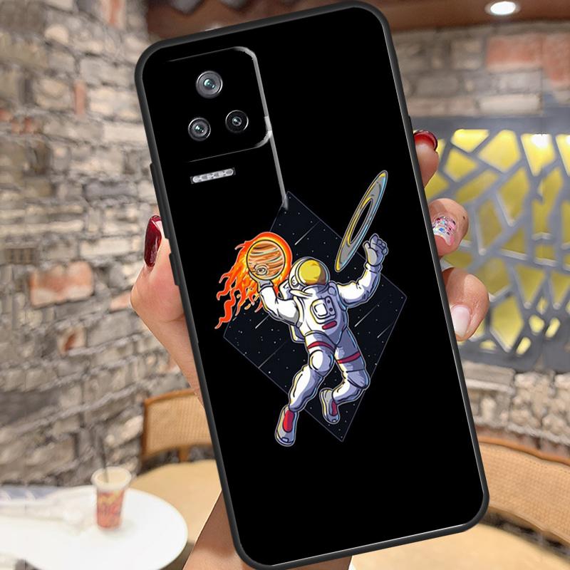 Astronaut Slam Dunk Basketball Case For Xiaomi 14T Pro 13T 11T 12T 13 14 15 Ultra POCO X6 X7 Pro X3 X5 M6 F5 F6 Pro Cover