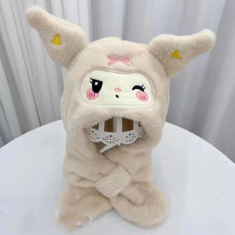 Zestaw zimowy dla dziewczynek Kuromi: czapka i szalik