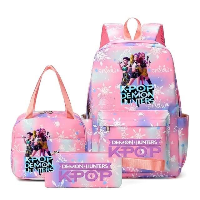 3-teiliges Schulrucksack-Set für Schüler Große Kapazität Oxford-Stoff Schultasche mit Schultergurt und Federmäppchen