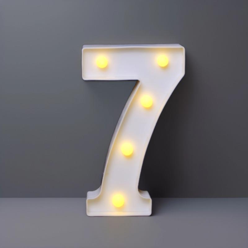 22cm LED Letter & Number Lights for Events - Perfect for Birthdays & Proposals.
