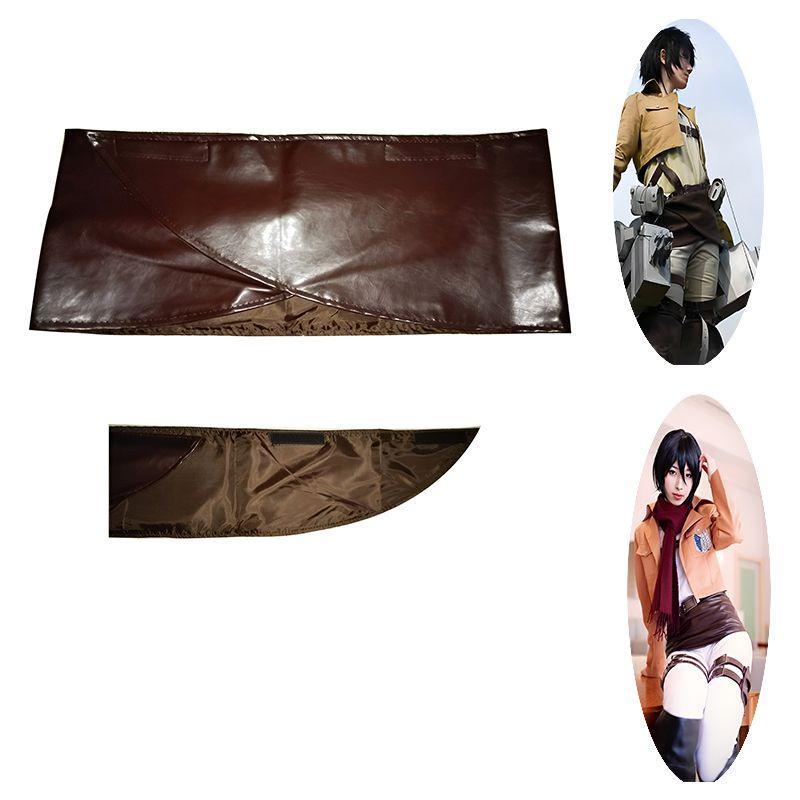 On Attack Titan Cosplay Unisex Faux Leather Miniskirts Apron Costume Ackerman