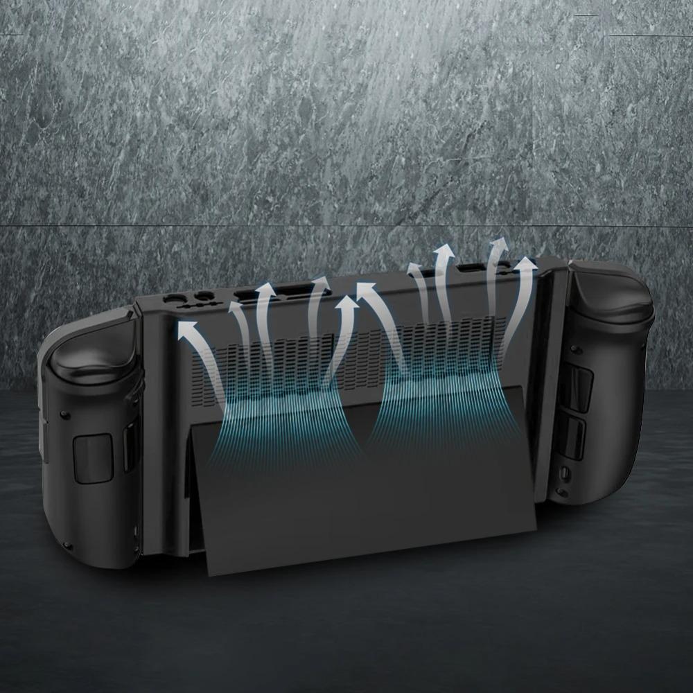 Protective Case PC Shock-Absorption Protection Cover Anti-Scratch Non-Slip with 4 Thumb Grip Caps for Lenovo Legion Go Handheld