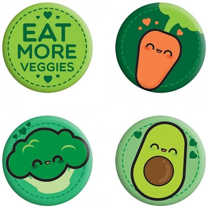 Grindstore Pachet de insigne Eat More Veggies