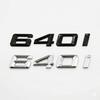 3D Hochglanz Schwarz Chrom 630i 640i 650i Heckklappen Emblem Buchstaben Abzeichen Aufkleber für BMW 6er Reihe E63 F06 F12 Auto Styling Zubehör