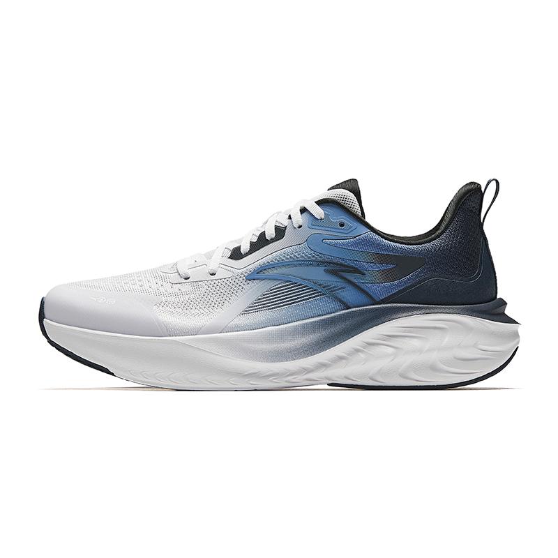 

Anta Cloud Feel Simple Versatile Rebound Height Increasing Lightweight Low Top Casual Running Shoes Men sneaker White Blue 912525537-2 41