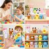 10pcs Soft Plush Animal Finger Puppets Set for Boy Girl Brithday Party Favors Christmas Holiday Gifts Kids Educational Toy