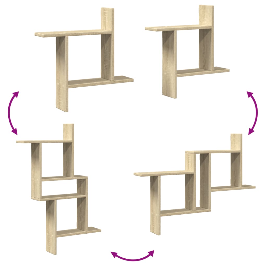 Kreatives Design Eines Drehbaren Wandregals In Form Eines Drachens, 2 Stück, Dekorationsregal Für Das Wohnzimmer, Badezimmerregal,50 X 12 X 50 Cm