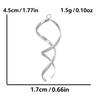 6pcs Minimally Curved Lines Vintage Stainless Steel Charms For Jewelry Making Supplies Handmade Earrings Necklace Pendant Charm