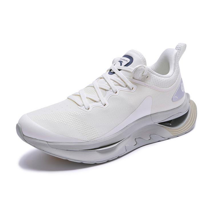 Anta Fabric Cushioning Slip Resistant Abrasion Resistant Breathable Lightweight Rebound Low Top Running Shoes Men's 112215680A-3