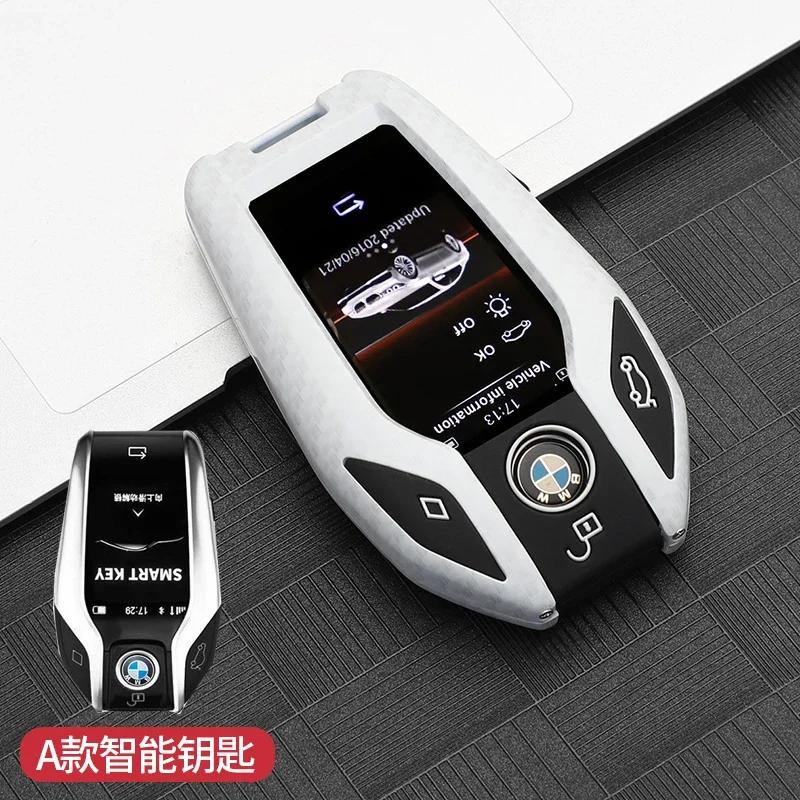 LED Display Car Key Case Cover For BMW 5 7 Series G01 X3 G02 X4 G05 X5 G07 X7 G12 G11 G30 G32 G31 i8 I12 I15 Car Bag