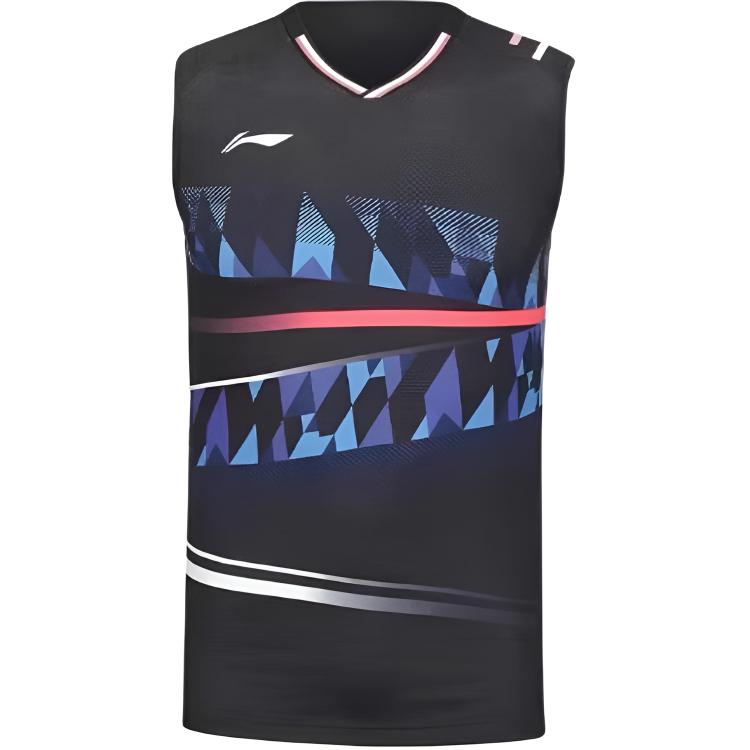 Li-Ning International Star Series Spliced V-Neck Breathable Versatile Sleeveless Basketball Jersey Men jersey AVSU455-1 3XL
