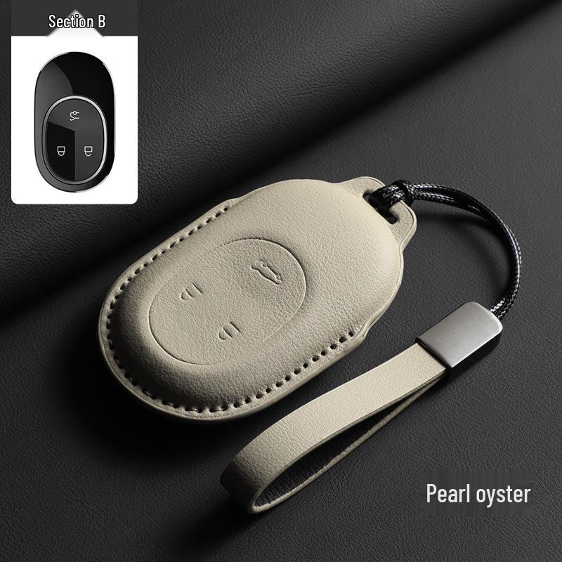 NIO ES6/EC6/ET5/ES8/ET7/ES7/EC7 Brown Key Cover and Buckle (2023 Model)