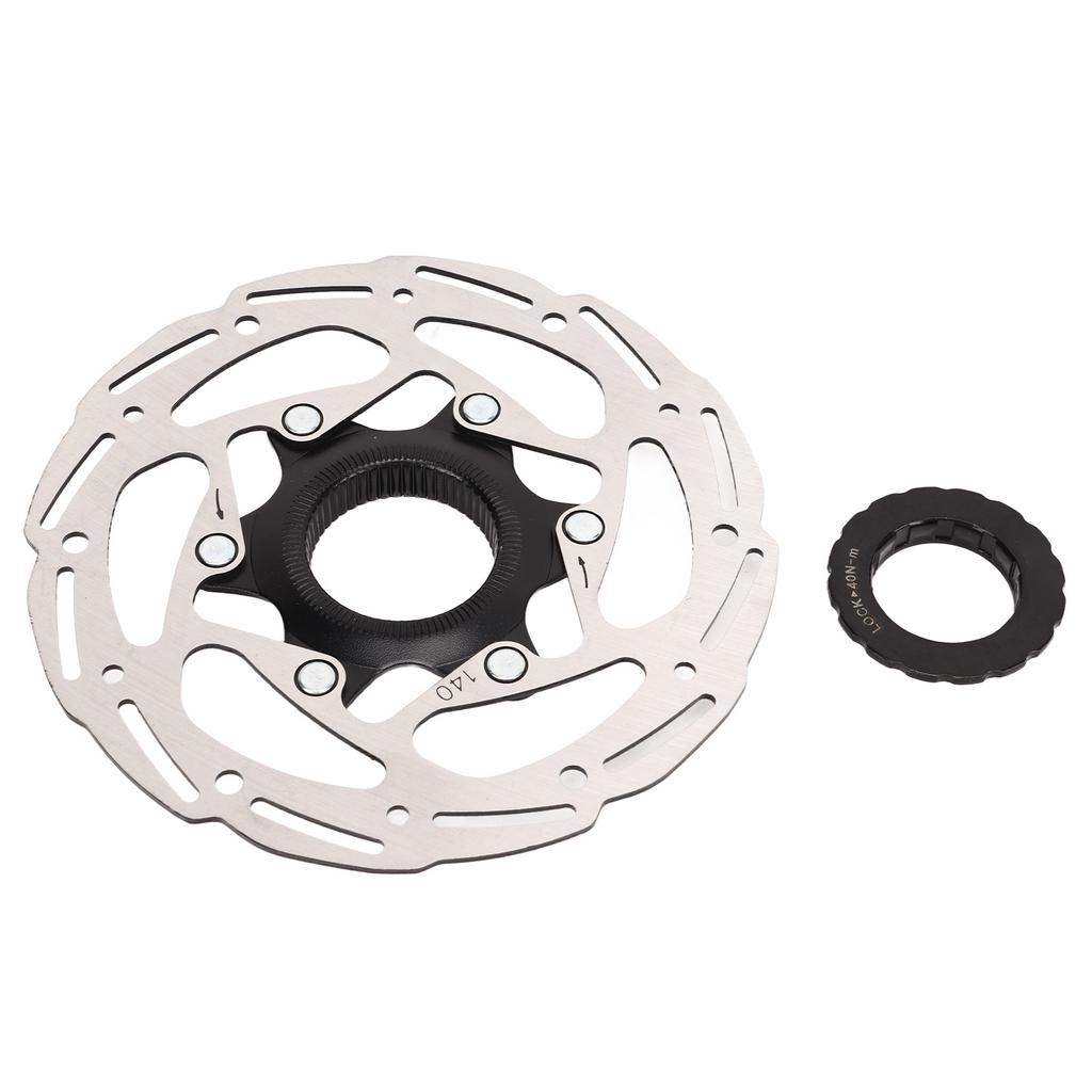 Bicycle Center Lock Disc Brake Rotor Steel With Center Lock Cover for Road Mountain Bike 140mm