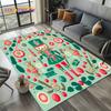 Christmas Tree New Year Nutcracker Cartoon Fairy Tales Carpet Rug for Living Room Bedroom Home Sofa Decoration,Kids Floor Mat