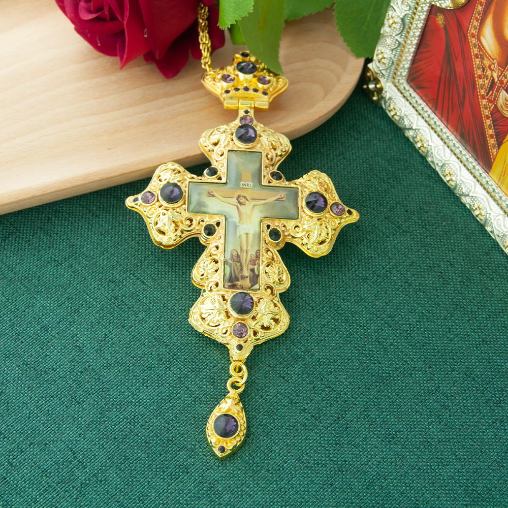 Religious Hollowing Process Used In Crafting Greek Orthodox Church Bishop's Pectoral Cross Necklace for Priest Ordination Gift