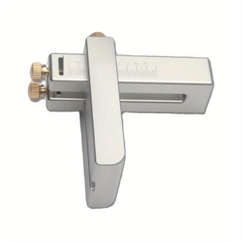 1 Stück Lederriemenschneider Verstellbarer Streifen Gürtel Präzises Schneidwerkzeug Aluminiumlegierung Lederhandwerk Einschnittschneider