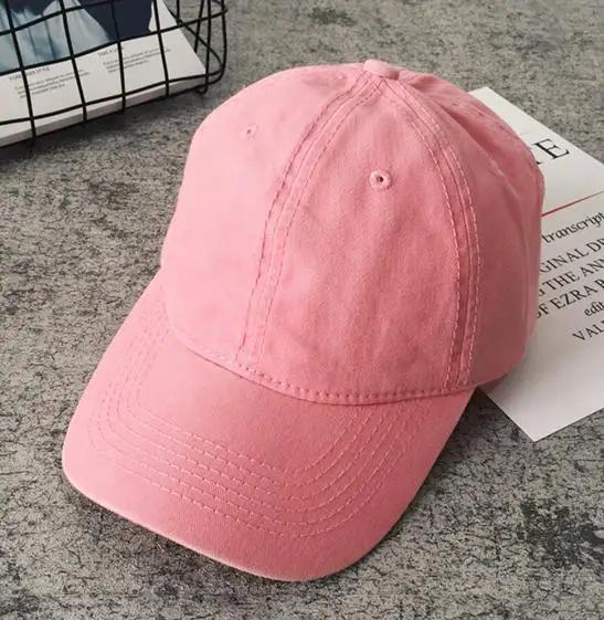 Dámská Pánská Bavlněná Jednobarevná Baseballová Čepice Módní Snapback Klobouk Dámský Venkovní Jednoduchý Praný Vintage Kšiltovka Ležérní Čepice Klobouk Pro Ženy Muže