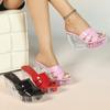 10,5 cm Kryształowe Klapki na Platformie Bardzo Wysokie Obcasy Buty do Pole Dance LFD-1108WG-H33