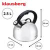 Czajnik Stalowy Z Gwizdkiem 2,5L Klausberg Kb-7910