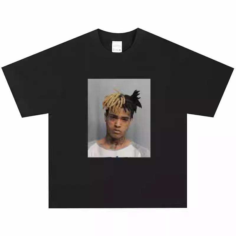 2026 XXX Tentacion Hip Hop Rap Sänger T-Shirt Streetwear High Street Kurzarm Vintage Trendig Bequem Atmungsaktiv