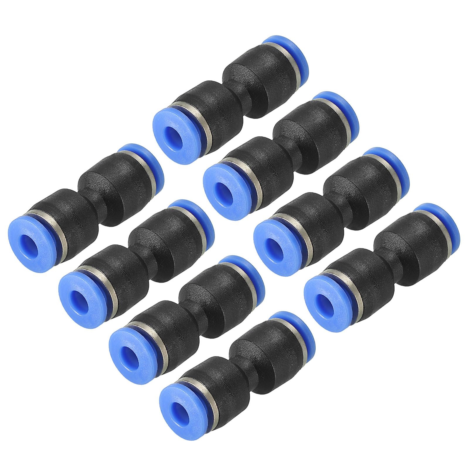 

uxcell Push Type Connector Fittings, Quick Connect Airline Hose Fittings, Straight Pneumatic Connector Tube Outer Diameter 4mm, Black, 20pcs length 29mm чорний