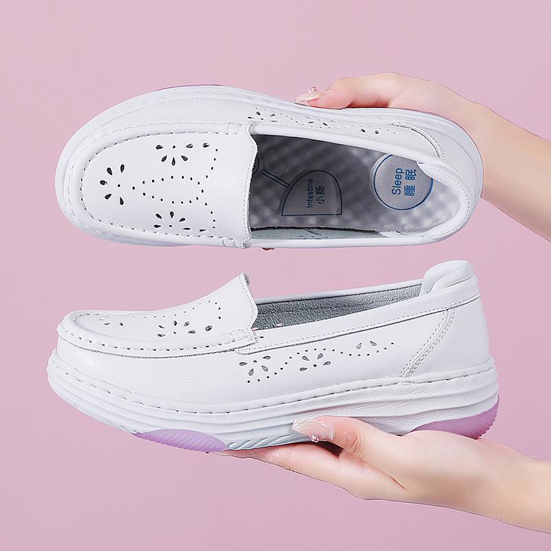Women's Summer Breathable Non-Slip Soft Sole Nurse Shoes, Comfortable for Medical Staff & Beauty Therapists