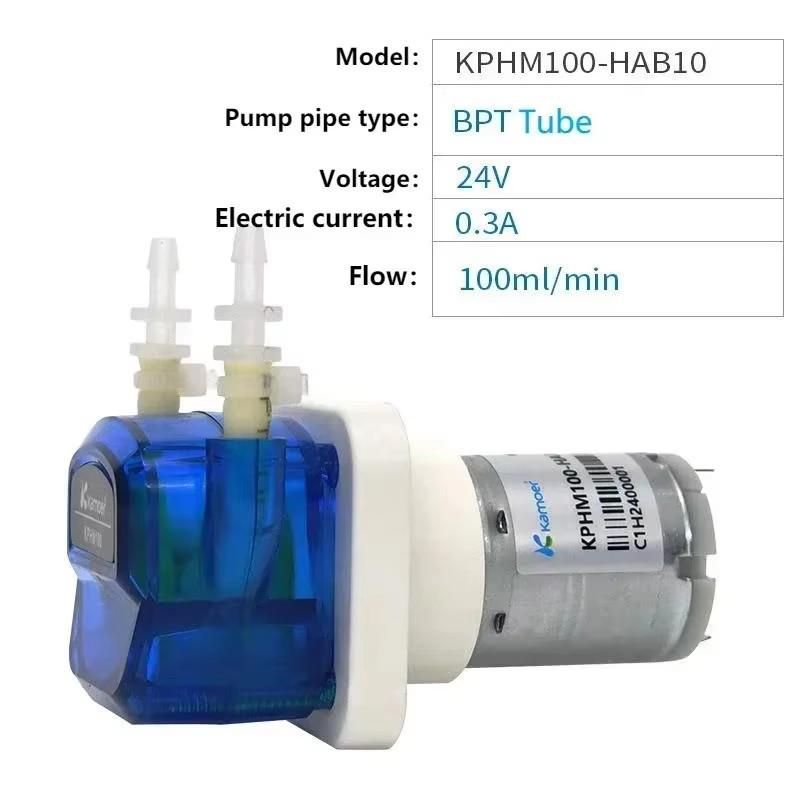 Adjustable Multi-Voltage Mini Peristaltic Pump, 100ml/min, Low Noise
