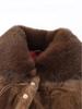 Chinese Style Faux Fur Plush Granny Jacket for Women (Ages 70-80)