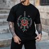 Weird Moisture Absorbing Loose Men T Shirt  3D Print Tshirt Short Sleeve Quick Dry Material O Neck T-shirt High-end Streetwear