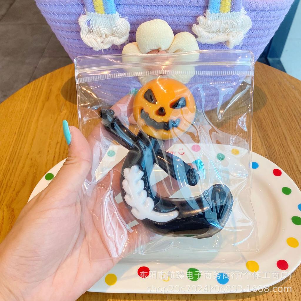 Halloween Pumpkin Taba Squishy Cat Paw Soft Donut Sensory Food Toy Tpr Cute Squeeze Toy Kids Stress Relief Antistress Novelty