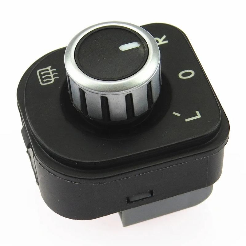 5ND959565B Brand New Chrome-plated Side Rearview Mirror Control Adjustment Switch Knob Golf MK5 MK6 Passat B6 Tiguan CC