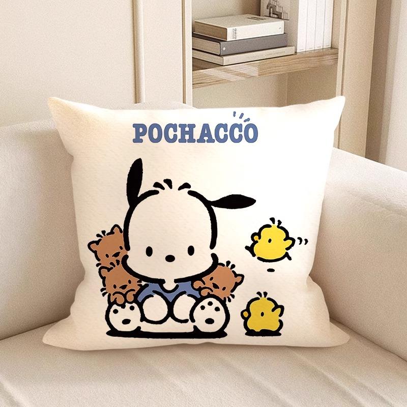 Cute Cartoon-Printed Pillowcases: Snoopy and Friends Designs! Sofa Cushion Cover, Room Decoration, Gifts