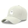 Ghost Print Baseball Cap - Unisex Adjustable Lightweight Hat With Soft Fabric Perfect For Casual Outings & Halloween Season Polyester