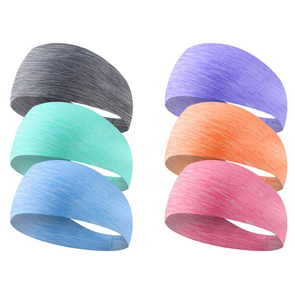 Elastický prodyšný potítko Fitness Absorpce potu Cvičení Čelenka Jóga Tanec Basketbal Fotbal Badminton Běh Unisex