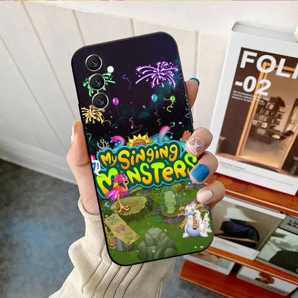 My Singing M-Monsters Phone Case Phone Case For Samsung Galaxy A13,A21s,A22,A31,A32,A52,A53,A71,A80, Soft Black Shell