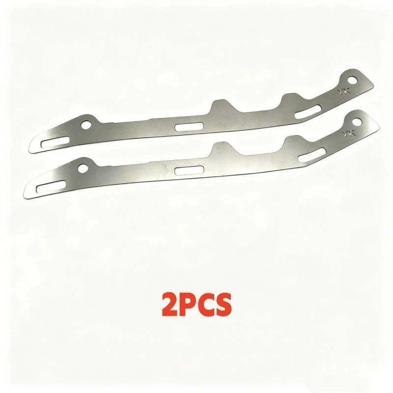 2Pcs Heavy Duty Stainless Steel Front Bumper Seam Adjustment Brackets for Car Exterior Tuning Modification