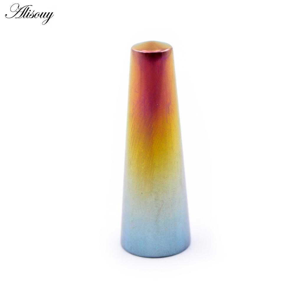 Alisouy 1PC Titan Gradient Violet Concave Concave Știfturi de inserare Taper Gauge Expander Instrument Piercing Bijuterii pentru corp profesionale