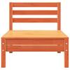 Vidaxl Ogrodowa Sofa 3-Osobowa, Woskowy Brąz, Lite Drewno Sosnowe