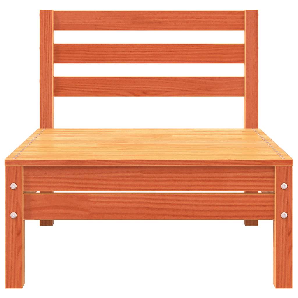 Vidaxl Ogrodowa Sofa 3-Osobowa, Woskowy Brąz, Lite Drewno Sosnowe