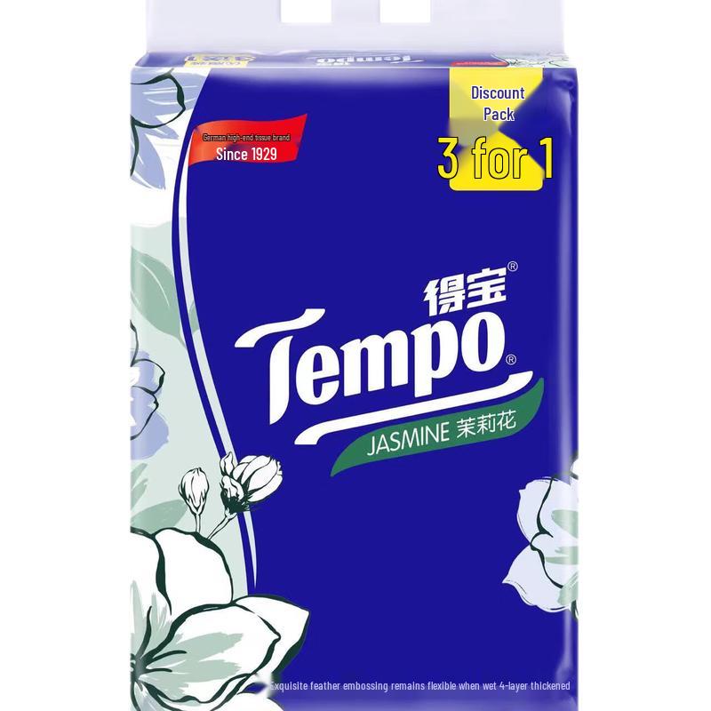 Tempo Jasmine Scent 4-Ply Facial Tissues