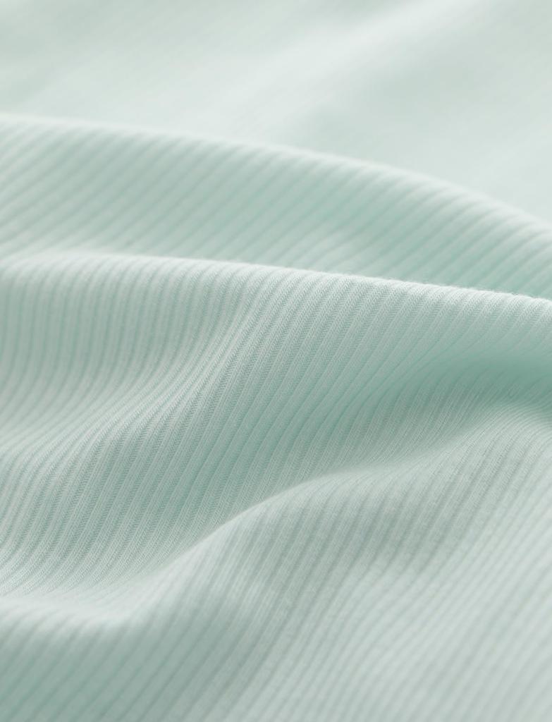 SUIMIN CARE Rib Knit Short and Pink and Sizes and LL Women's Pajamas, Sleeves, Shorts, Summer, Green, S, M, L, (S, Green)