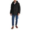 Timberland Mid-Length Warm Fur-Lined Hooded Cotton Jacket Men Outerwear Black A2ETY-001
