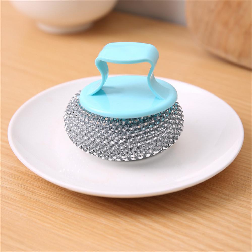 Cleaning Ball Household Firm Light Stainless Steel Cleaning Products Pot Brush Economic 360 Degree Cleaning Dishwashing Tool