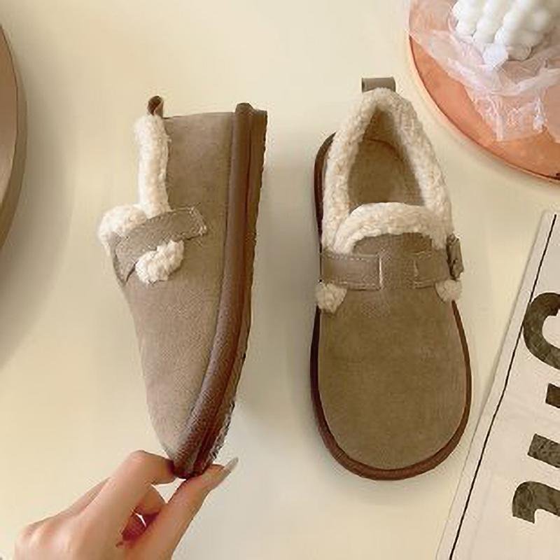 Autumn Winter Women Shoes Casual Flat Shoes Women Moccasins Soft Loafers Fashion Warm Plush Shoes
