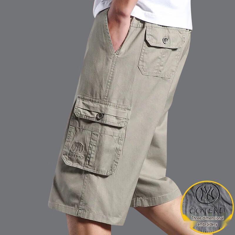 Pierre Cardin Men's Summer Loose Fit Cargo Capris